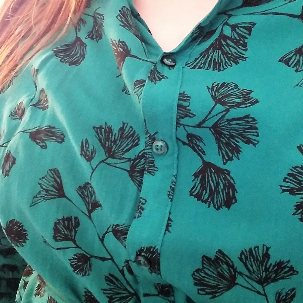 Floral Shirt Dress - Picture 3 of 6